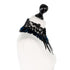 SiaLinda: Brustschmuck Halsschmuck Marie, blaue und schwarze Federn, Kristall, Halbedelstein Lapislazuli - SiaLinda.com